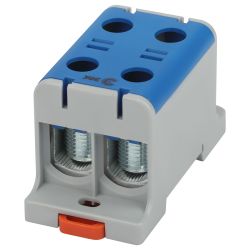 Клемма силовая вводная КСВ ЭРА NO-224-141 двойная KE67.2 16-95 мм2 синяя N