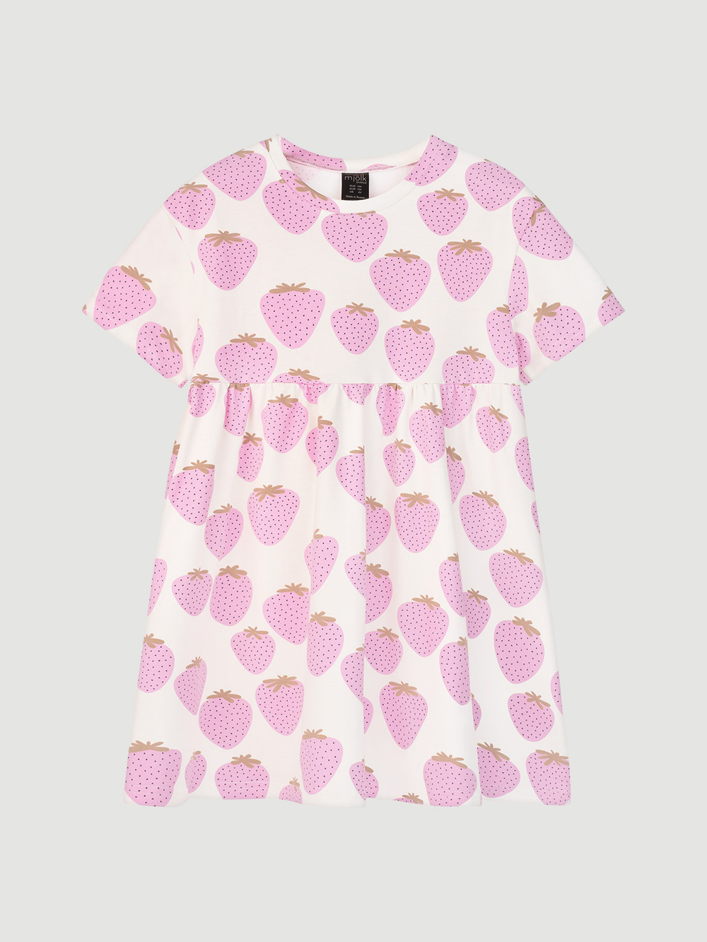 Платье оверсайз с коротким рукавом Mjölk Strawberry