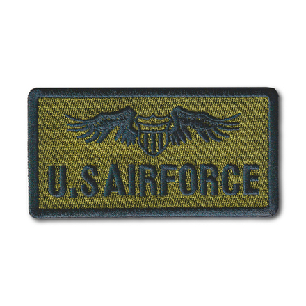 Нашивка ( Шеврон / Патч / Patch ) Тактическая U.S AIR FORCE 105х55 мм Оливковая