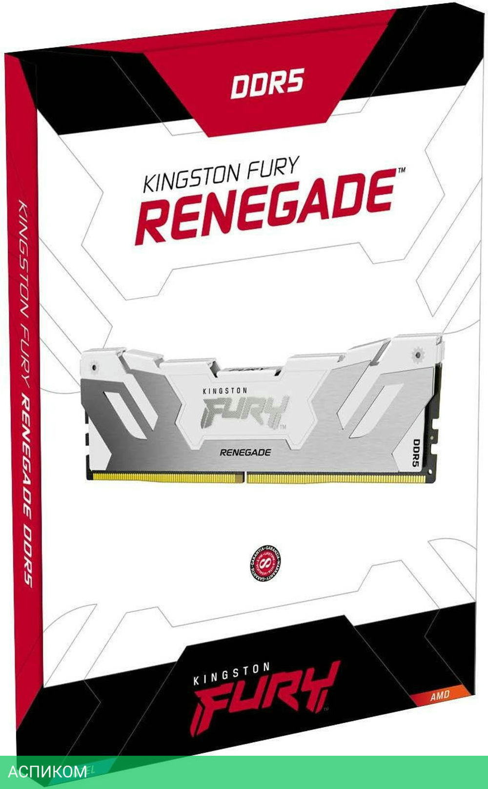 Оперативная память Kingston Fury Renegade RGB RTL Gaming DDR5 16GB (KF580C38RWA-16)