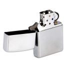 Зажигалка серебристая матовая Zippo с покрытием Chrome Arch