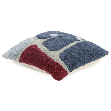 Наволочка декоративная 45х45см Tkano Terra Tea plantation серо-синяя