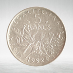 France, 5 Francs 1992 - Signature "O. Roty", VF