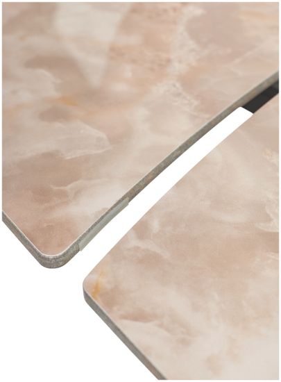 Стол BALDE 120 GLOSS AMBER JADE SOLID CERAMIC / BLACK