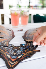 Деревянный, фигурный пазл EWA Летучая Мышь S 27x20 см