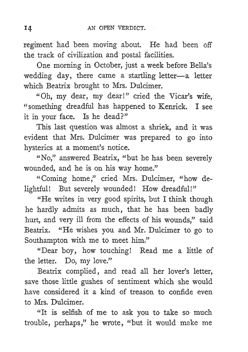 An Open Verdict. Volume 3 | M. E. Braddon