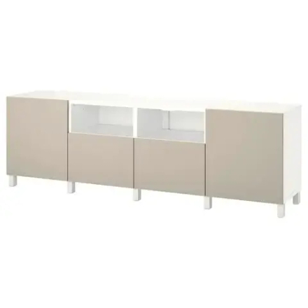 Тумба под ТВ - IKEA BESTÅ/BESTA, 240x42x74 см, белый, Бесто ИКЕА