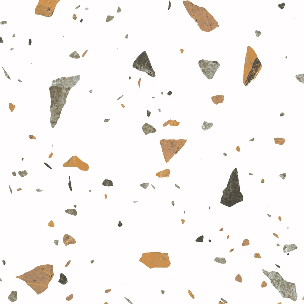 Керамогранит, Arcadia Ceramica, TERAZZO BLANCO, 600x600 мм, матовая с глянцевым эффектом