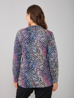 Блузка БЛ-22/тсиний-хамелеон