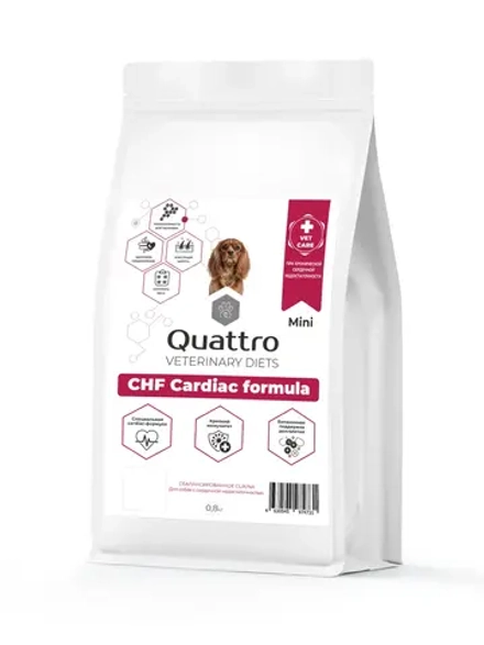 Корм для мелких собак VD Cardiac formula CHF, 800 гр