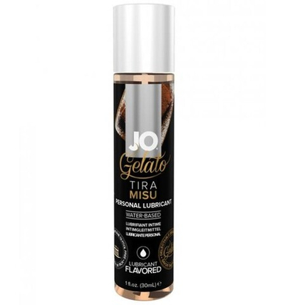 Вкусовой лубрикант на водной основе JO Gelato Tiramisu (Тирамису) 30 мл (Цвет: прозрачный)