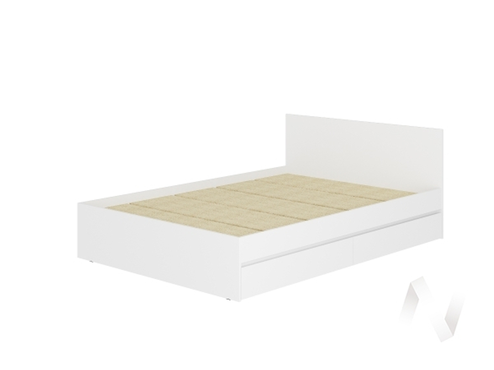 Кровать 1,4 м "Симпл" КР-12 без основания (белый)