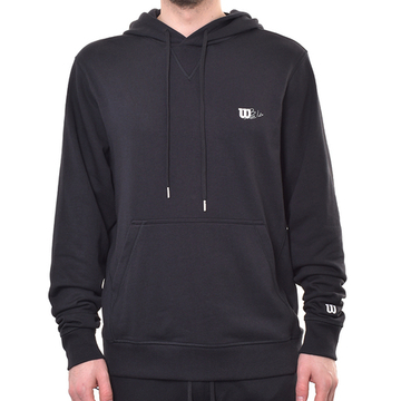 Мужская теннисная кофта Wilson Triblend Hoodie - черный
