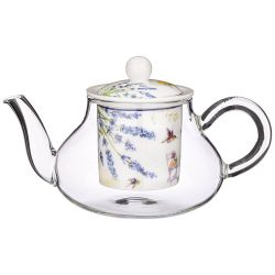 ЧАЙНИК СТЕКЛЯННЫЙ С СИТОМ LEFARD "ПРОВАНС ЛИМОНЫ" 500 МЛ (КОР=24ШТ.)