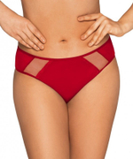 Трусики-слипы со вставками из сетки (Размер: M) (Цвет: красный)