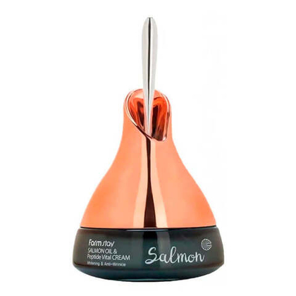 Антивозрастной крем с лососевым маслом и EGF FarmStay Salmon Oil & Peptide Vital Cream