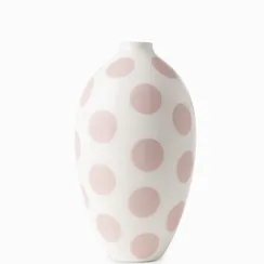 Ваза Willa S высота 43 см, белый, розовый