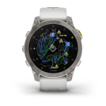 Смарт-часы GARMIN EPIX (Gen 2) Sapphire титановый белый,  010-02582-21