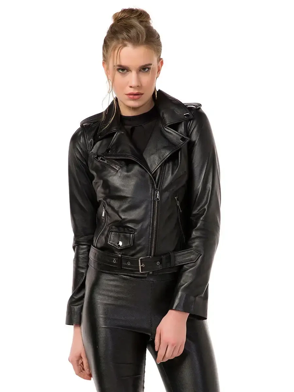 Косуха кожаная из натуральной кожи Турция