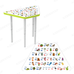 Стол ТРАПЕЦИЯ регулируемый АЛФАВИТ