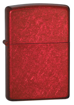 Зажигалка Zippo Candy Apple Red, латунь/сталь, красная, глянцевая
