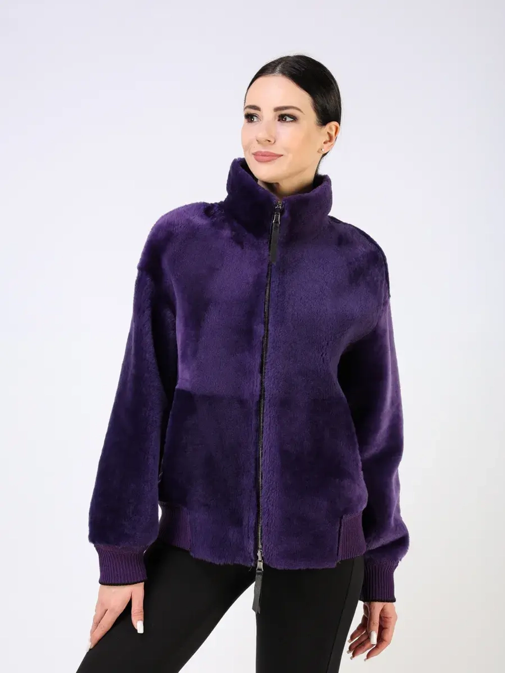 Двусторонняя дубленка зимняя шуба