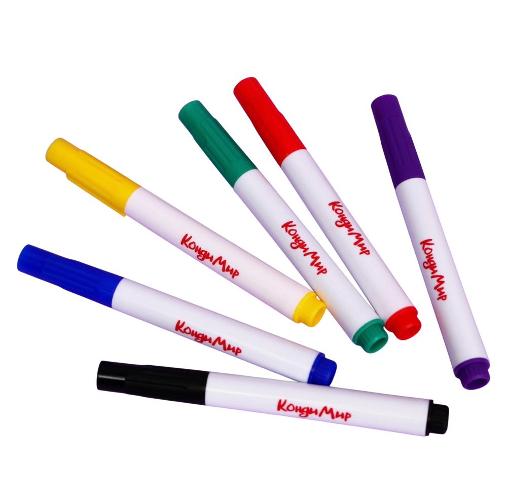 Маркер пищевой, набор 6 цветов