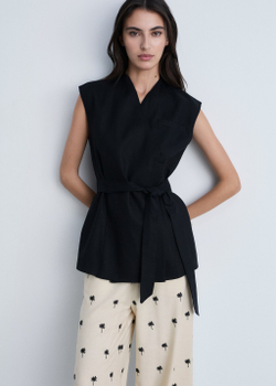 Прямые брюки с вышивкой