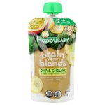 Happy Family Organics, Happy Baby®, Brain Support Blends™, для детей от 6 месяцев, органические бананы, маракуйя, шпинат и овсянка, 113 г (4 унции)