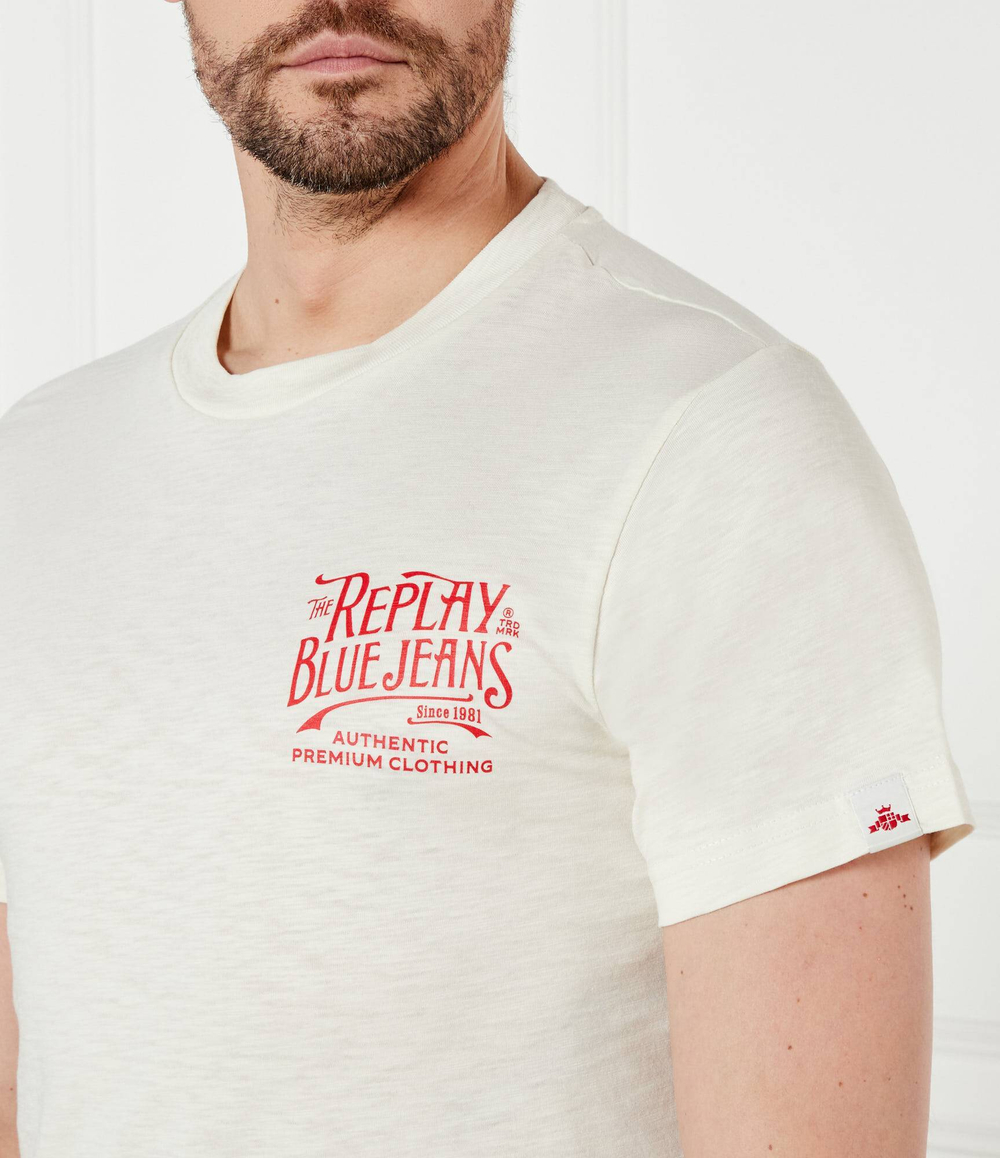Футболка SLUB Replay - экрю(M3023 .000.22336)