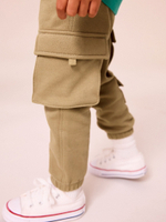 Толстовка с капюшоном и джоггеры карго в комплекте для мальчика Next B65-973, Зеленый, Песочный