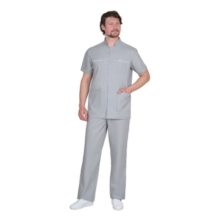 Костюм СИРИУС-МЕДИК мужской светло-серый