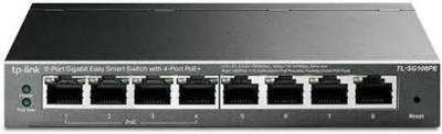 TP-Link TL-SG108PE Коммутатор Easy Smart с 8 гигабитными портами (4 порта PoE+)