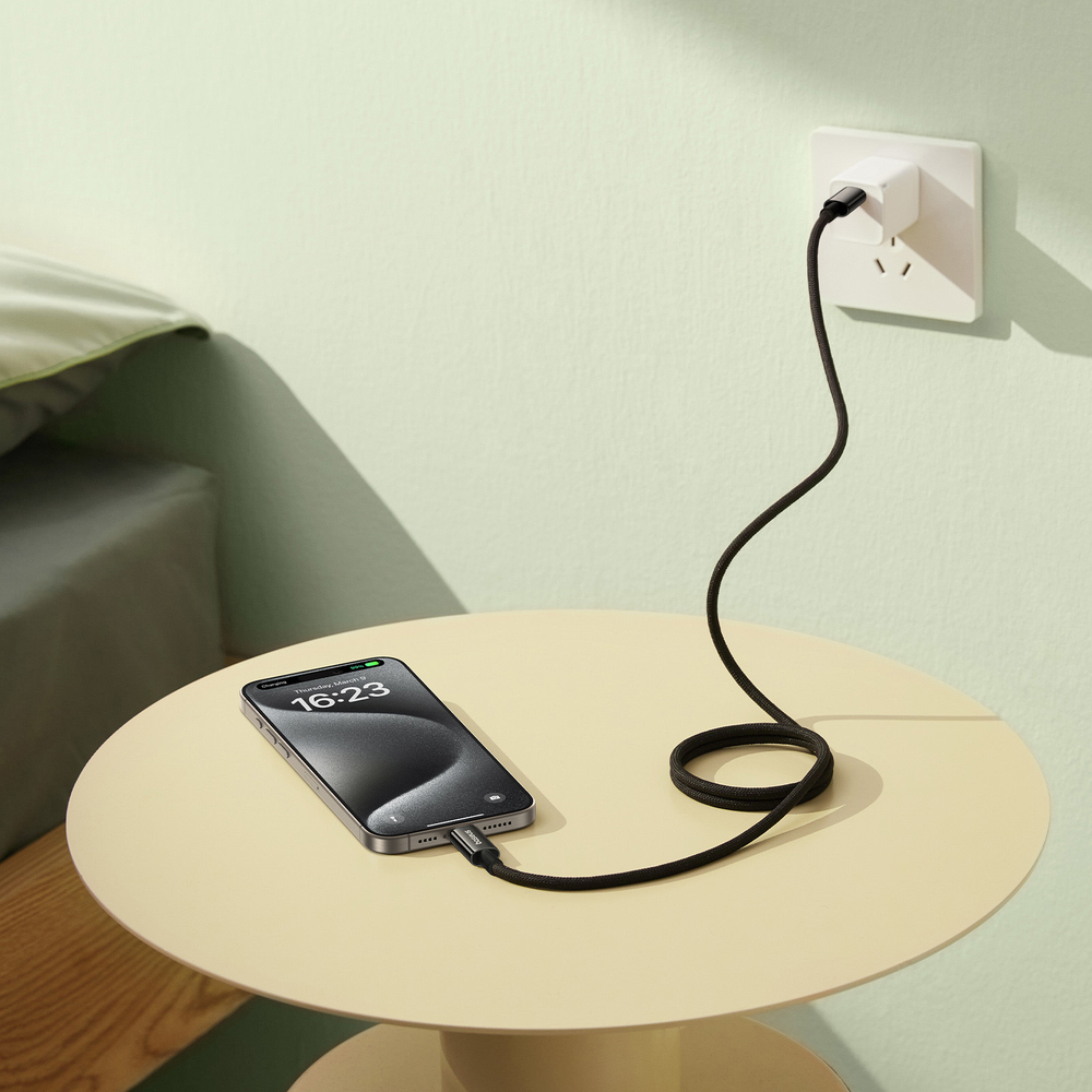 USB-C Кабель Baseus Tungsten Gold Magnetic Charging+Data 100W 1m - Cluster Black