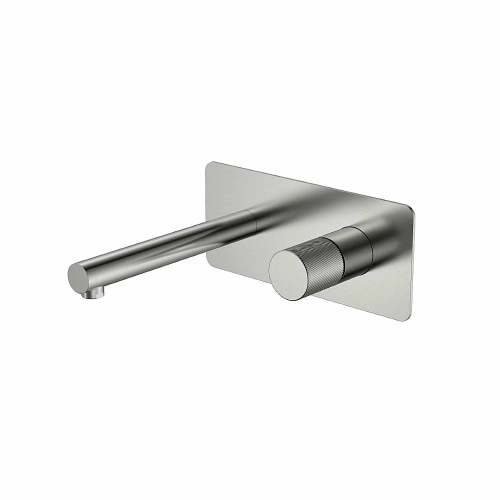 Смеситель для раковины Boheme Stick 125-NB.4 никель брашированный/ручка SPIRALE