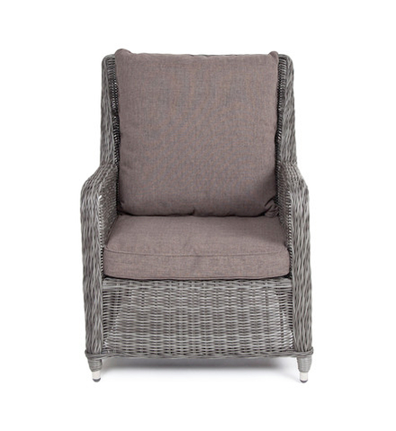 "Гляссе" кресло плетеное из искусственного ротанга, цвет графит