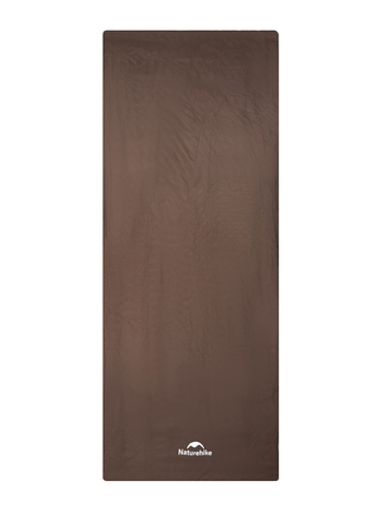 Спальный мешок летний Naturehike LW181, коричневый (NH21MSD09), молния слева