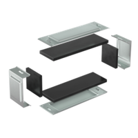 Комплект для обеспечения степени защиты IP44 в местах соединения секций лотков 600х100,цинк-ламель