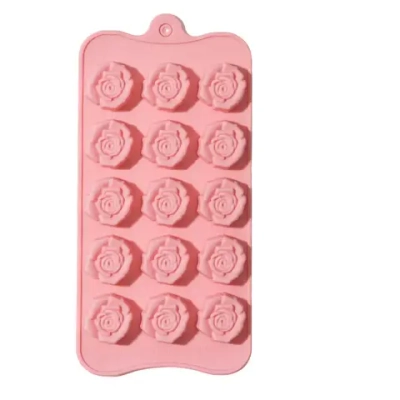 Форма Доляна «Розочки», 20,5×10,5×1,5 см, силикон, 15 ячеек