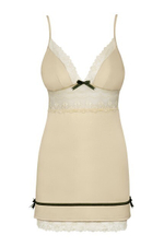 Сорочка цвета шампань с кружевом Carmelove Chemise SM (42-44) (Цвет: шампань)