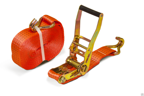 Ремень стяжной (стяжка для груза) с храповиком 5 тонн 10 метров