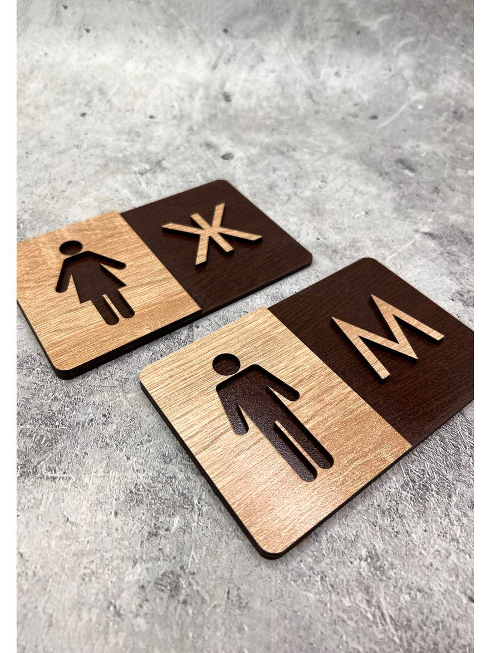 Табличка Туалет объёмная