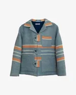 Купить Куртка Soeurs из Шерстяного Покрывала нежно-голубая Куртка Soeurs из Шерстяного Покрывала нежно-голубая