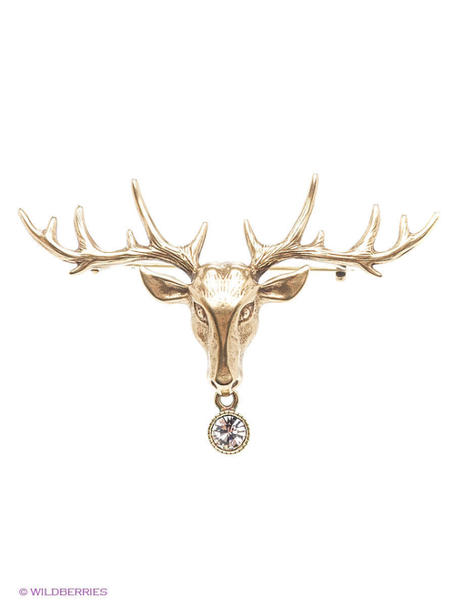 "Берлиоз"  брошь в бронзовом покрытии из коллекции "Animals" от Jenavi с замком булавка