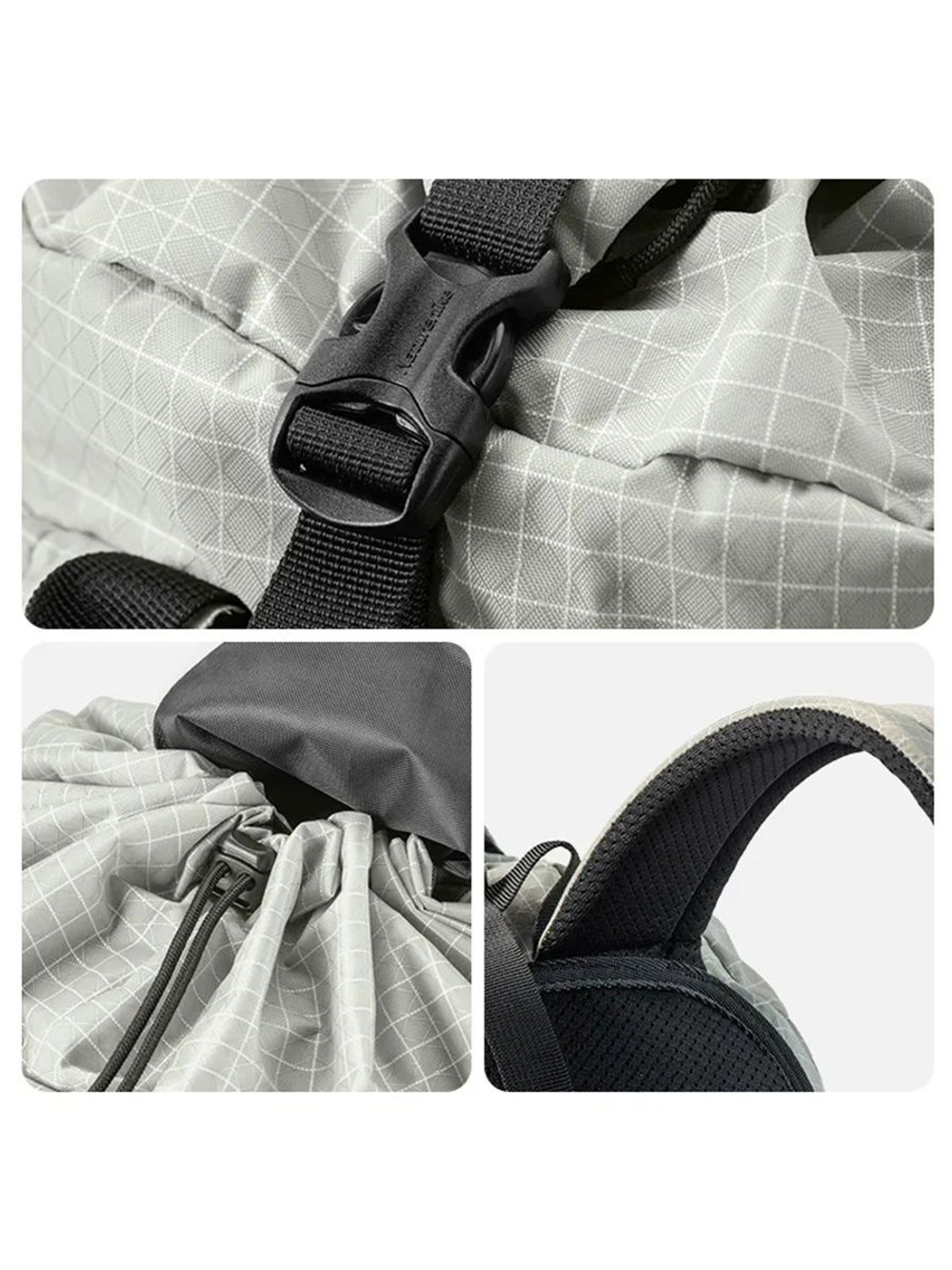 Рюкзак Naturehike ZT14 XPAC 20 л ультралёгкий серый/белый