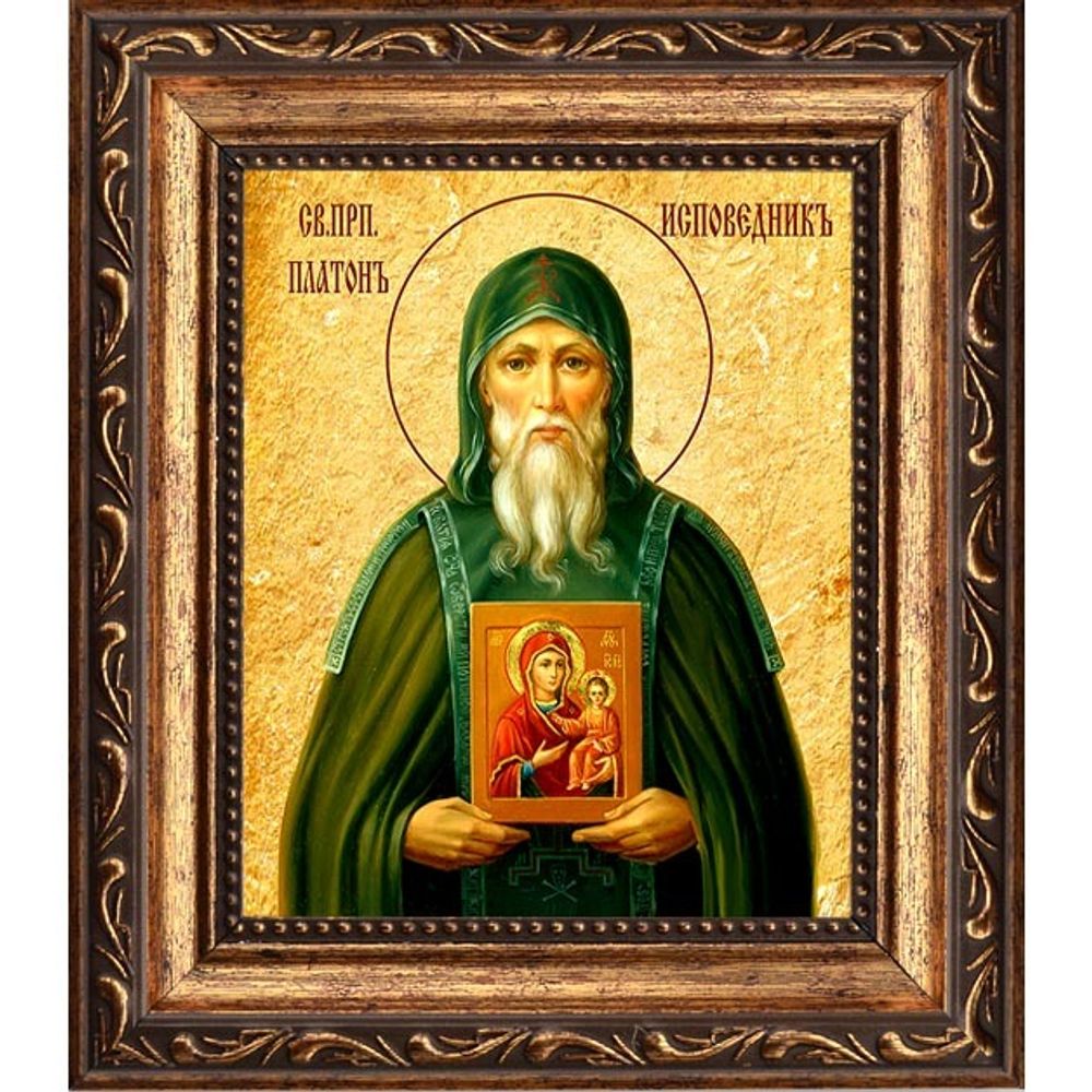 Платон Студийский Преподобный исповедник. Икона на холсте.