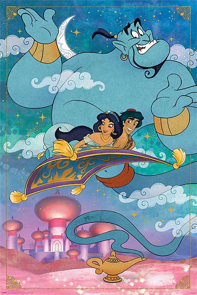Лицензионный постер Алладин - &quot;Aladdin (A Whole New World)&quot;   - №228