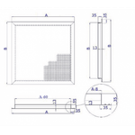 Диффузор потолочный сотовый ПР-СОТ35 300х300