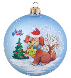 Элита НФШ-1487/5 Ел.украшение Шар «Собачка» 100 мм