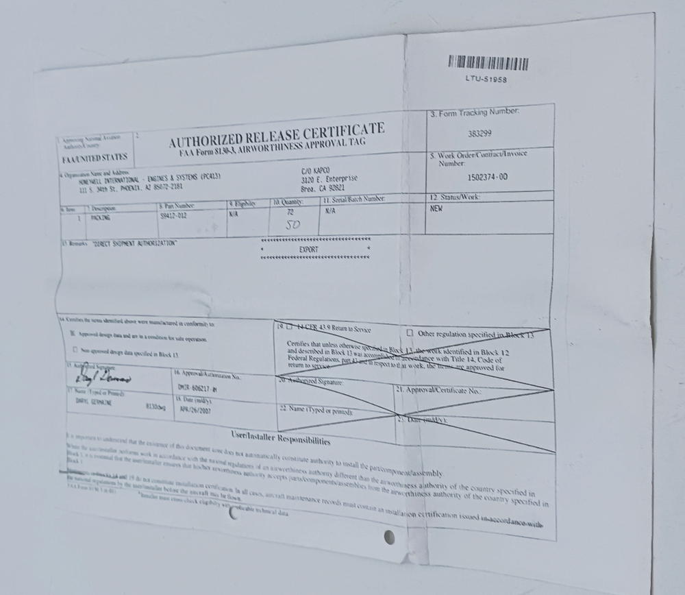 Уплотнение S9412-012